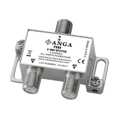Διακλαδωτής ANGA PS02 Splitter με Διέλευση Τάσης