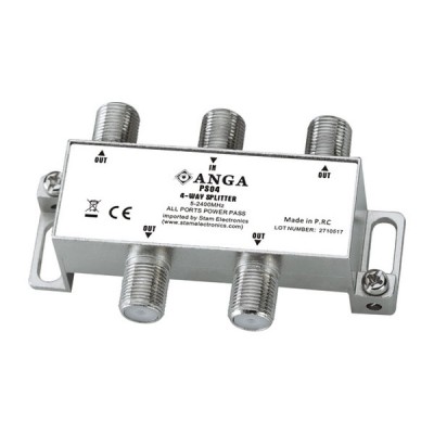 Διακλαδωτής ANGA PS04 Splitter με Διέλευση Τάσης