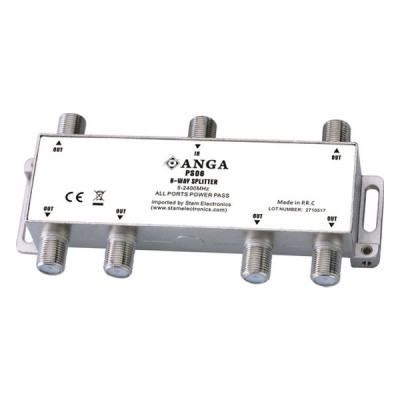 Διακλαδωτής ANGA PS06 Splitter με Διέλευση Τάσης